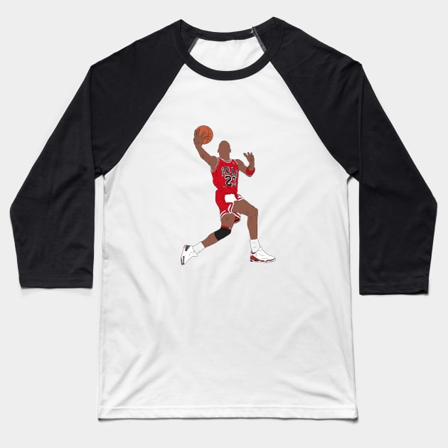 Michael Jordan Dunk Baseball T-Shirt by rattraptees